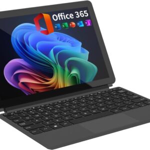 2-in-1 Laptop/Tablet (2026), 10.1" FHD IPS Touchscreen, 1-Year Office 365