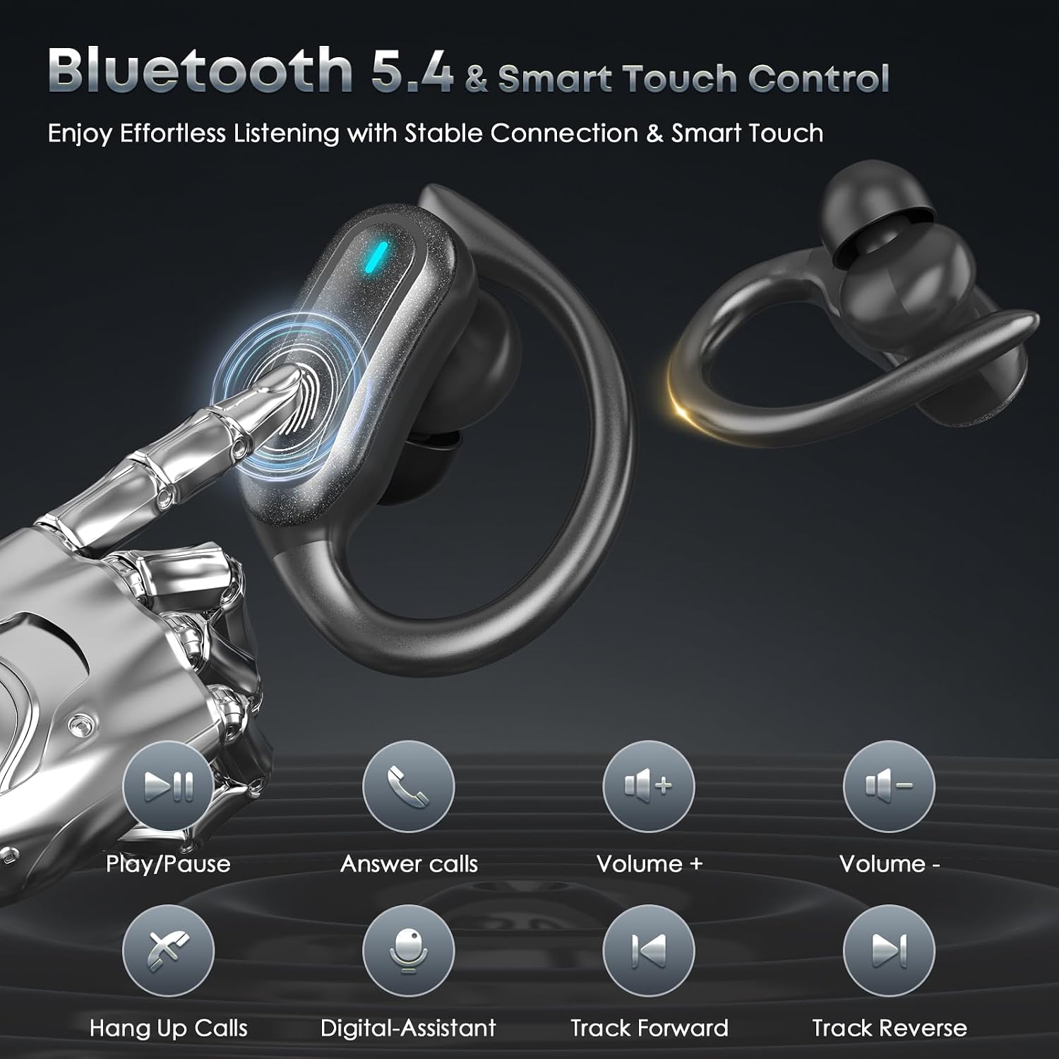 Wireless Earbuds, Sports Bluetooth Headphones, Running Headphones - Image 4
