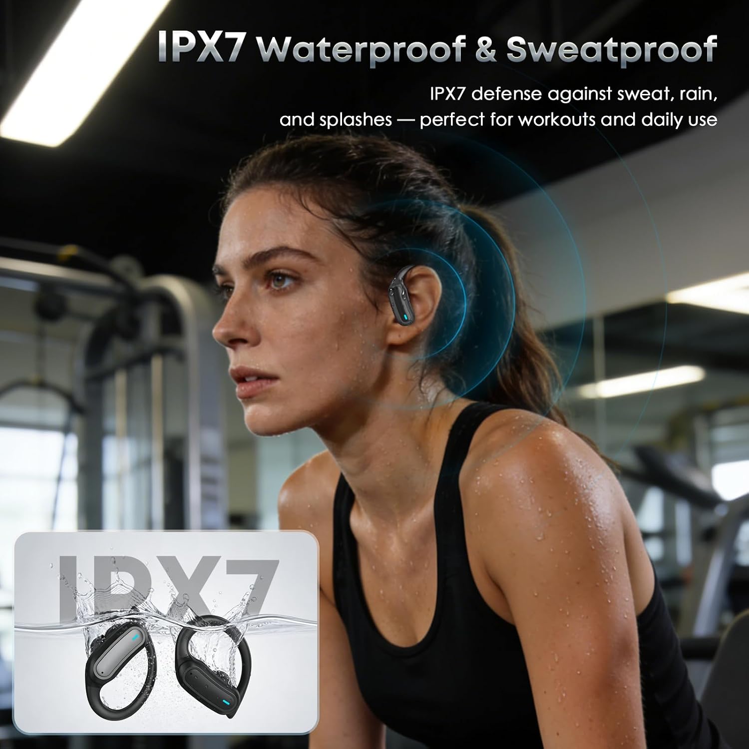 Wireless Earbuds, Sports Bluetooth Headphones, Running Headphones - Image 7